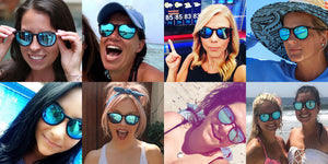 Women's Light Blue Sunglasses