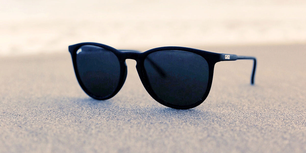 Black Round Eye Sunglasses With Smoke Lenses