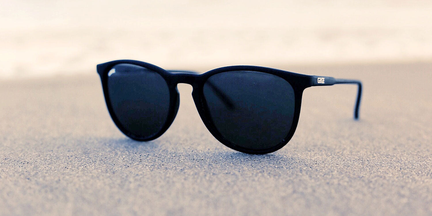 Black Round Eye Sunglasses With Smoke Lenses