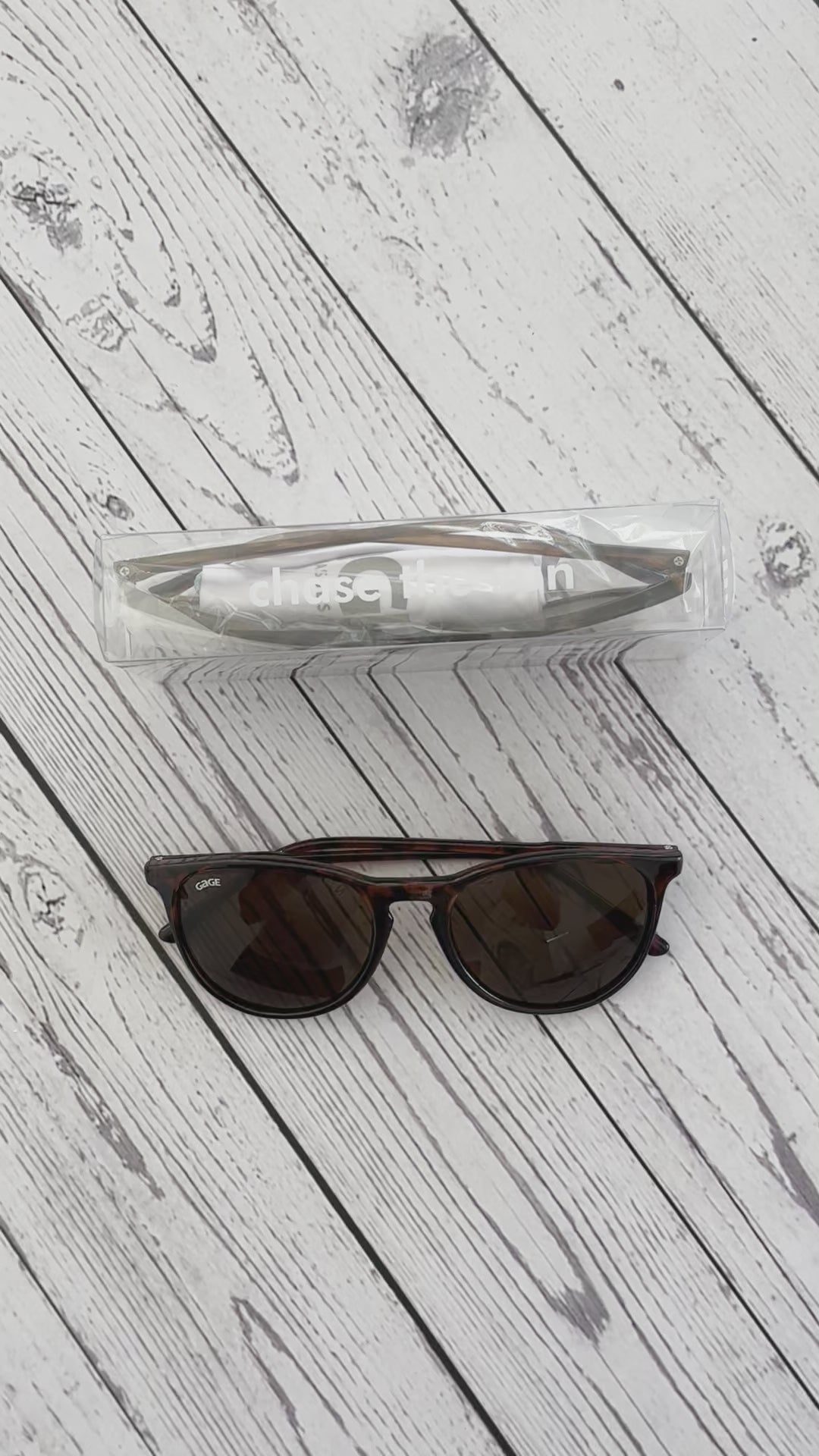 Glossy Tortoise Shell Round Eye Sunglasses With Amber Lenses