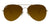 Gold Sunglasses With Polarized Amber Lenses