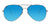 Silver Sunglasses With Polarized Sky Blue Mirrored Lenses