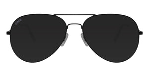 Black Sunglasses With Polarized Smoke Lenses