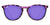 Glossy Violet Tortoise Shell Sunglasses With Purple Lenses