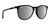 Black Round Eye Sunglasses With Silver Mirrored Lenses