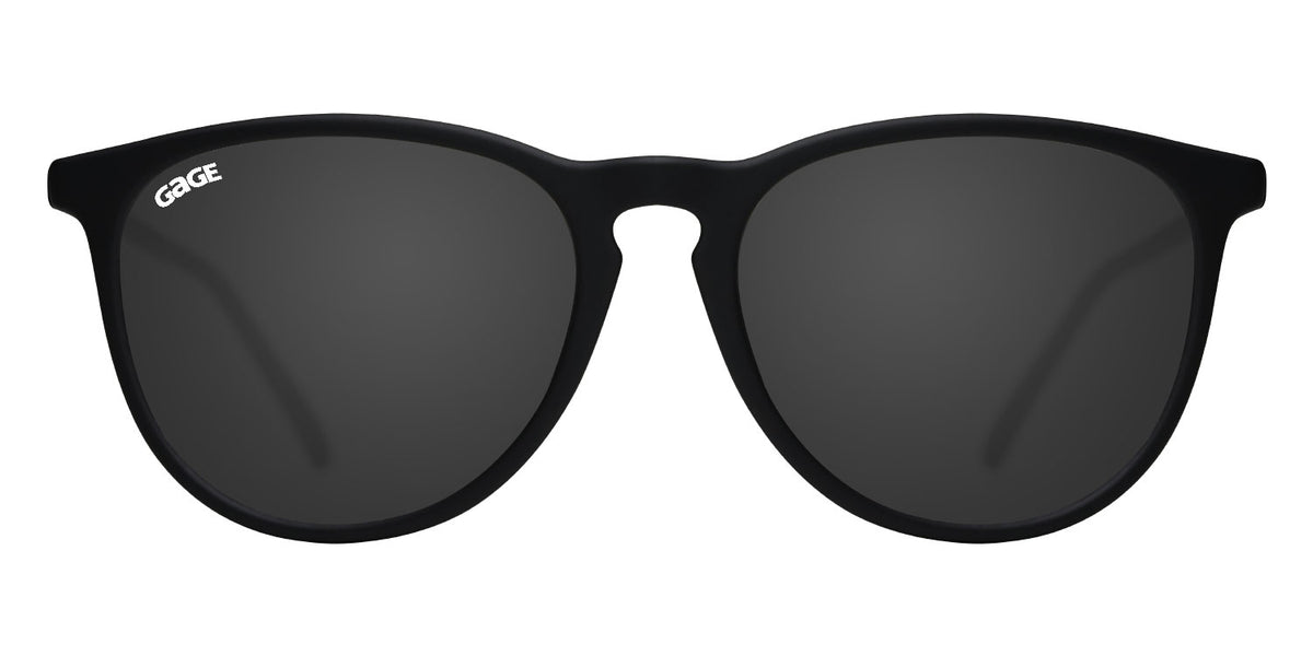 Black Round Eye Sunglasses With Smoke Lenses