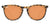 Glossy Peach Tortoise Shell Sunglasses With Champagne Lenses