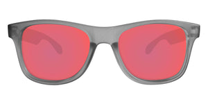 Grey Sunglasses With Berry Pink Lenses