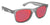 Grey Sunglasses With Berry Pink Lenses