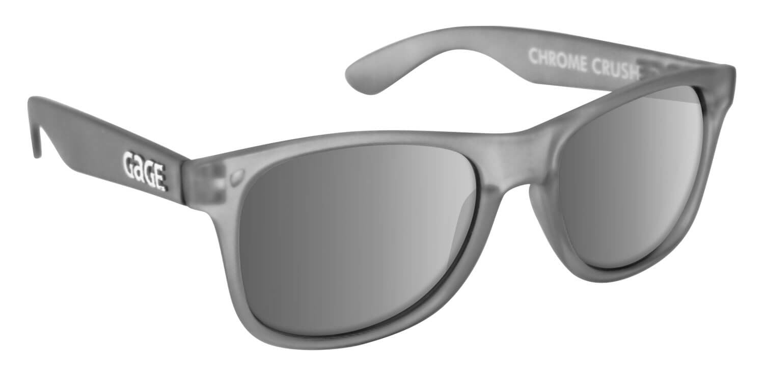 Grey Sunglasses With Silver Mirrored Lenses