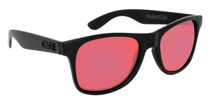 Black Sunglasses With Berry Pink Lenses