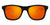 Black Sunglasses With Orange Mirrored Lenses