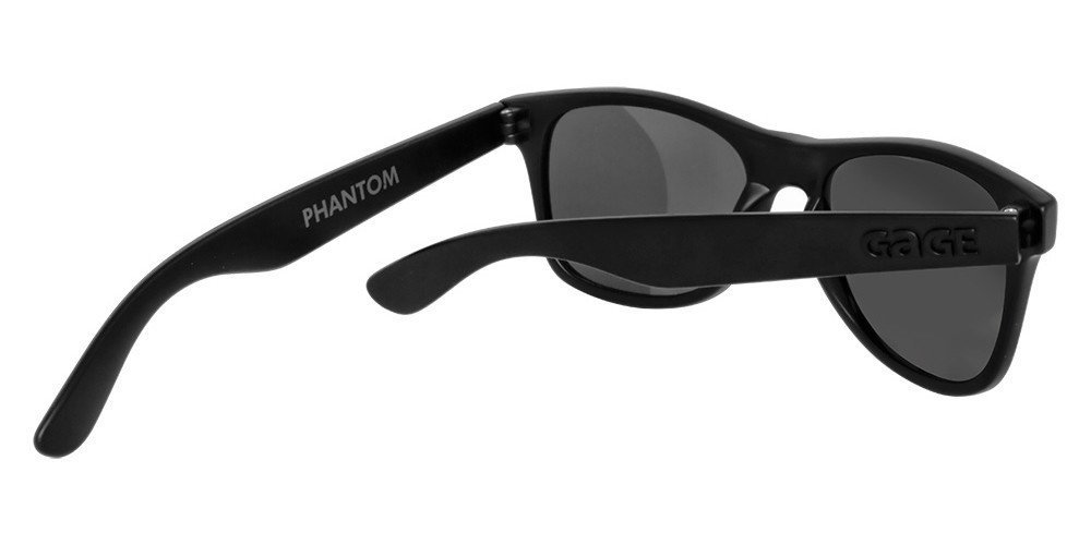 Black Sunglasses With Light Blue Mirrored Lenses