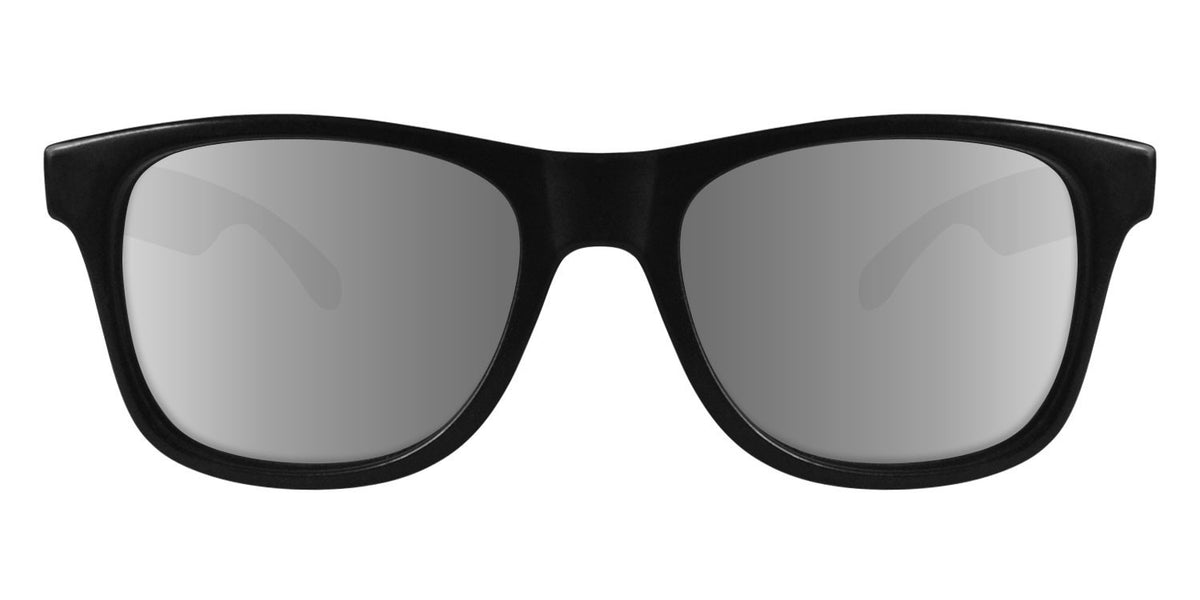Black Sunglasses With Silver Mirrored Lenses